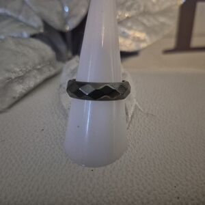 Hematite stone ring  ring sz 8